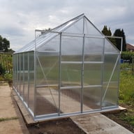 8x12 Vitavia Jupiter Silver Greenhouse Polycarbonate Glazing