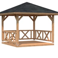 Palmako Betty 3x3m Wooden Pavillion Brown Dip