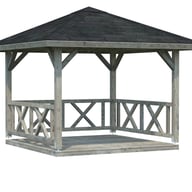 Palmako Betty 3x3m Wooden Pavillion Grey Dip