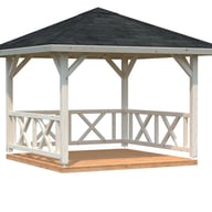 Palmako Betty 3x3m Wooden Pavillion White Dip