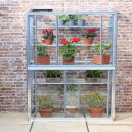 2x3 Access Hampton Lean To Mini Greenhouse in Plain Aluminium