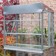 2x3 Access Lean To Greenhouse Toughened Glass with Glass Back