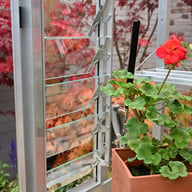 2x3 Access Lean To Greenhouse with Toughened Glass Optional Louvre