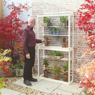 1x3 Access Westminster LeanTo Greenhouse Antique Ivory