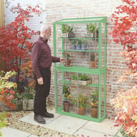 1x3 Access Westminster LeanTo Greenhouse Cotswold Green