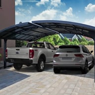 Palram Canopia Arizona 5000 Wave Double Arch Carport Grey