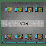 AutoPot Watering System for 8x6 Greenhouse - 12x 15L 1Pot Module