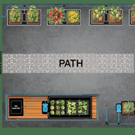 AutoPot Watering System for 8x6 Greenhouse - 1x Tray2Grow with x4 15L 1Pot Modules & 4 easy2grow