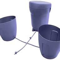 AutoPot Khloris Watering System - Blackberry - X-configuration layout