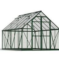 Green Palram Canopia Balance 8x12 Greenhouse Polycarbonate Glazing