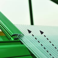 Palram Canopia Balance Green 8x12 Greenhouse Polycarbonate Glazed