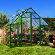Palram Canopia Balance Green 8x12 Greenhouse with Polycarbonate Glazing