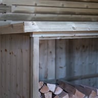 Garden Village Double Wooden Log Store