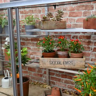 2x5 Access Harlow Aluminium Mini Lean to Greenhouse Sliding Door