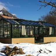 Black 12x19 Janssens Mur Dwarf Wall Greenhouse