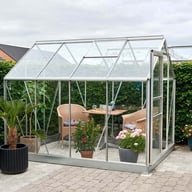 8x6 Halls Popular Greenhouse with Toughened Glazing