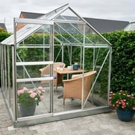 Halls Popular Greenhouse 8x6 with Toughened Glazing