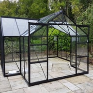 Vitavia Sirius Orangery Greenhouse with Toughened Glazing Black Coating