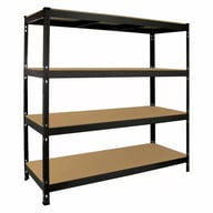 Bulldog 4 Tier Shelving Unit Black