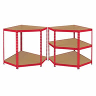 Bulldog 5 Tier Corner Racking Red Split
