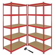 Bulldog Corner Racking System Shelving in Red