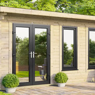 Power 16x12ft Pent Log Cabin