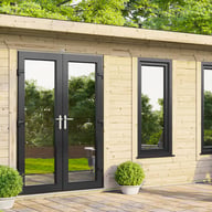 Power 18x14ft Pent Log Cabin