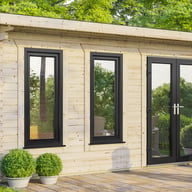 Power 18x16 Pent Garden Building Right Doors