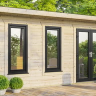 Power 20x12 Pent Garden Building Right Doors
