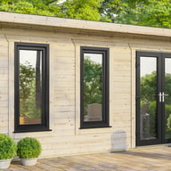 Power 20x18 Pent Garden Building Right Doors