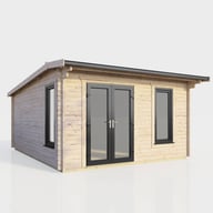 Power 14x14ft Apex Log Cabin