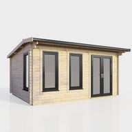 Power 16x10ft Apex Log Cabin Doors Right