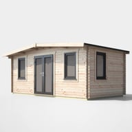 Power 10x18 Chalet Log Cabin Door Centre