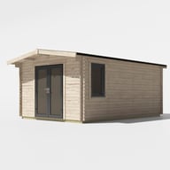 Power 18x12 Chalet Log Cabin Door Central