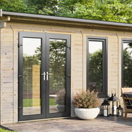 Power 18x8 Apex Log Cabin Left Doors