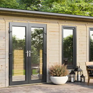 Power 20x10 Apex Log Cabin Left Doors