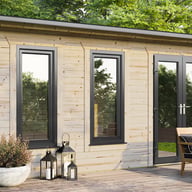 Power 20x10 Apex Log Cabin Right Doors