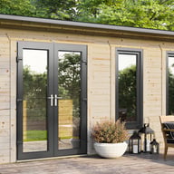 Power 20x12 Apex Log Cabin Left Doors