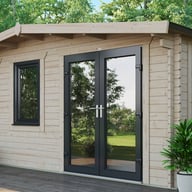 Power Chalet 18x18 Log Cabin Door Right