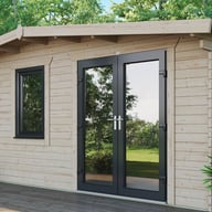 Power Chalet 18x20 Log Cabin Door Right