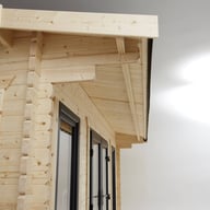 Power Log Cabin Canopy Overhang