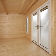 Power Log Cabin Internal Large Double Doors