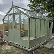 Swallow Raven 8x8 Greenhouse with 4ft Shed Summer Green