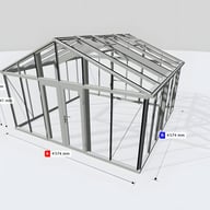 Janssens Gigant 15x15 Greenhouse Aluminium