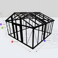 Janssens Gigant 15x15 Greenhouse Black
