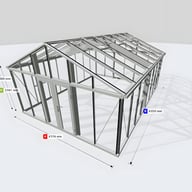 Janssens Gigant 15x20 Greenhouse Aluminium