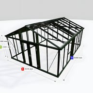 Janssens Gigant 15x20 Greenhouse Green