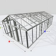 Janssens Gigant 15x29 Greenhouse Aluminium
