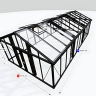 Janssens Gigant 15x29 Greenhouse Black