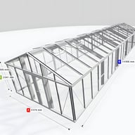 Janssens Gigant 15x48 Greenhouse White
